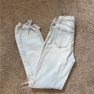 Abercrombie & Fitch Light Wash Cropped Jeans